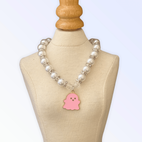My Fa-BOO-Lous Pearl Ghost Necklace