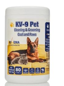 Grooming Cleaning Wipes - 80 Wipes Jar