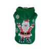 Pet Life LED Lighting Hands-Up-Santa Hooded Sweater - X-Small - (FBP2GNXS)