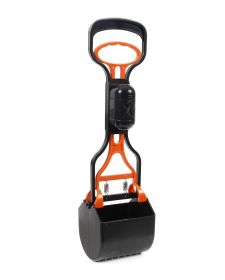 Pet Life Squeeze-N-Scoop Dog Lightweight Pooper Scooper W/ Waste Bag Holder - PS2ORBK