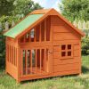 Dog House Brown 37.8"x23.8"x34.3" Solid Wood Pine