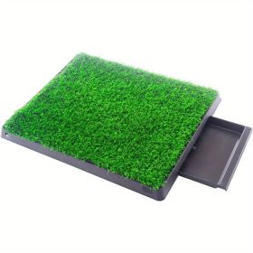 Dog Toilet Training Artificial Grass Mat Pet Cat Toilet Training Mat Dog Toilet Tray Lawn - Green