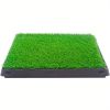 Dog Toilet Training Artificial Grass Mat Pet Cat Toilet Training Mat Dog Toilet Tray Lawn - Green