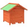 Dog House Brown 25.6"x25.6"x24.2" Solid Wood Pine