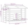 Dog House Brown 37.8"x34.3"x31.7" Solid Wood Pine