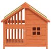 Dog House Brown 37.8"x23.8"x34.3" Solid Wood Pine