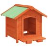 Dog House Brown 25.6"x25.6"x24.2" Solid Wood Pine