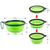 4 Piece Silicone Collapsible Pet Bowls
