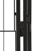 20-Panel Dog Kennel Black 39.4"x19.7" Powder-coated Steel