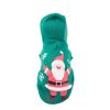 Pet Life LED Lighting Hands-Up-Santa Hooded Sweater - Medium - (FBP2GNMD)