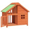 Dog House Brown 37.8"x23.8"x34.3" Solid Wood Pine