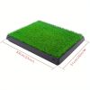 Dog Toilet Training Artificial Grass Mat Pet Cat Toilet Training Mat Dog Toilet Tray Lawn - Green