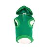 Pet Life LED Lighting Hands-Up-Santa Hooded Sweater - Small - (FBP2GNSM)