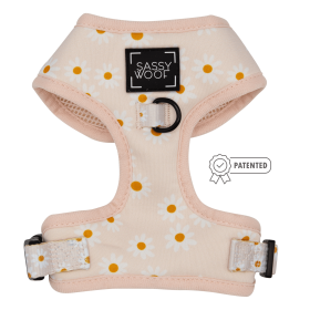 Sassy Woof Brand - Adjustable Harness - Many options! (Color: Dainty Daisy, size: XXsmall)