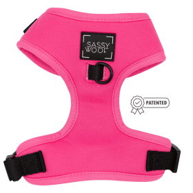 Sassy Woof Brand - Adjustable Harness - Many options! (Color: Neon Pink, size: large)