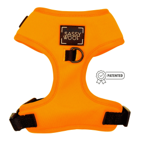 Sassy Woof Brand - Adjustable Harness - Many options! (Color: Neon Orange, size: small)