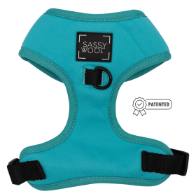 Sassy Woof Brand - Adjustable Harness - Many options! (Color: Neon Blue, size: medium)