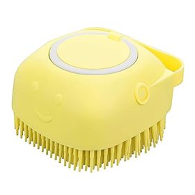 Dog Bath Shampoo Dispenser (Color: Yellow)