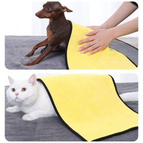 New! Speed dry soft absorbent pet bath towel (Color: [Large dog] 70 * 140cm)