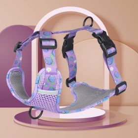 New style dog harness - easy on & off (colour: purple)