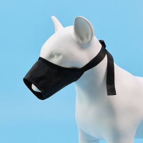 2pcs Dog Mouth Cover Adjustable Anti bite; Anti bark; Anti accidental Eating Dog Mask (colour: black)