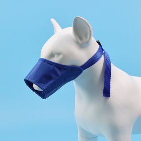 2pcs Dog Mouth Cover Adjustable Anti bite; Anti bark; Anti accidental Eating Dog Mask (colour: Blue)