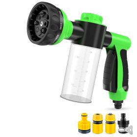 8-in-1 Pet Shower Sprayer (Color: Green with four heads)