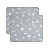 2Pcs Washable Pet Pee Pads - Reusable Potty Mats Machine Washable