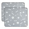 2Pcs Washable Pet Pee Pads - Reusable Potty Mats Machine Washable