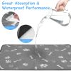 2Pcs Washable Pet Pee Pads - Reusable Potty Mats Machine Washable